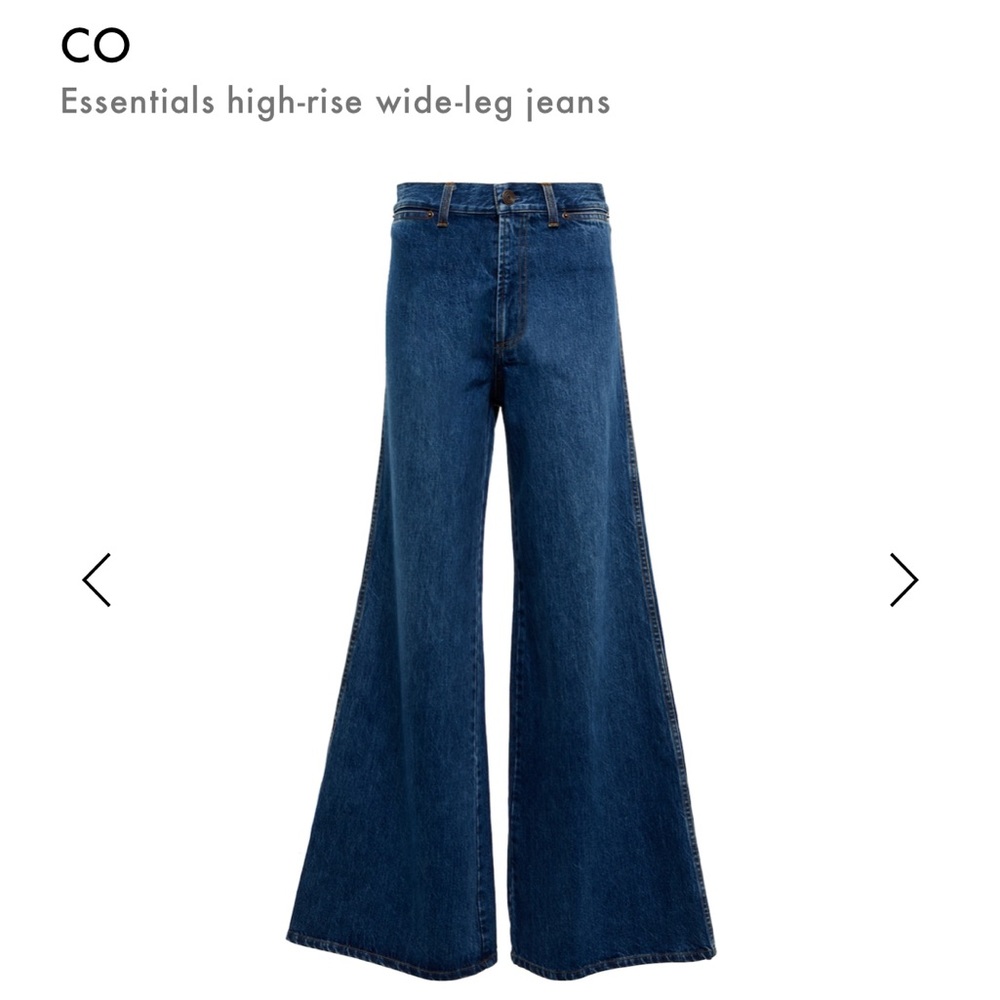 CO Essentials high-rise wide-leg jeans NWT 26